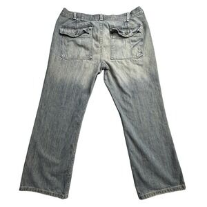 Old Navy Jeans Mens 36x30 Workwear Carpenter Straight Leg Flap Pockets Denim